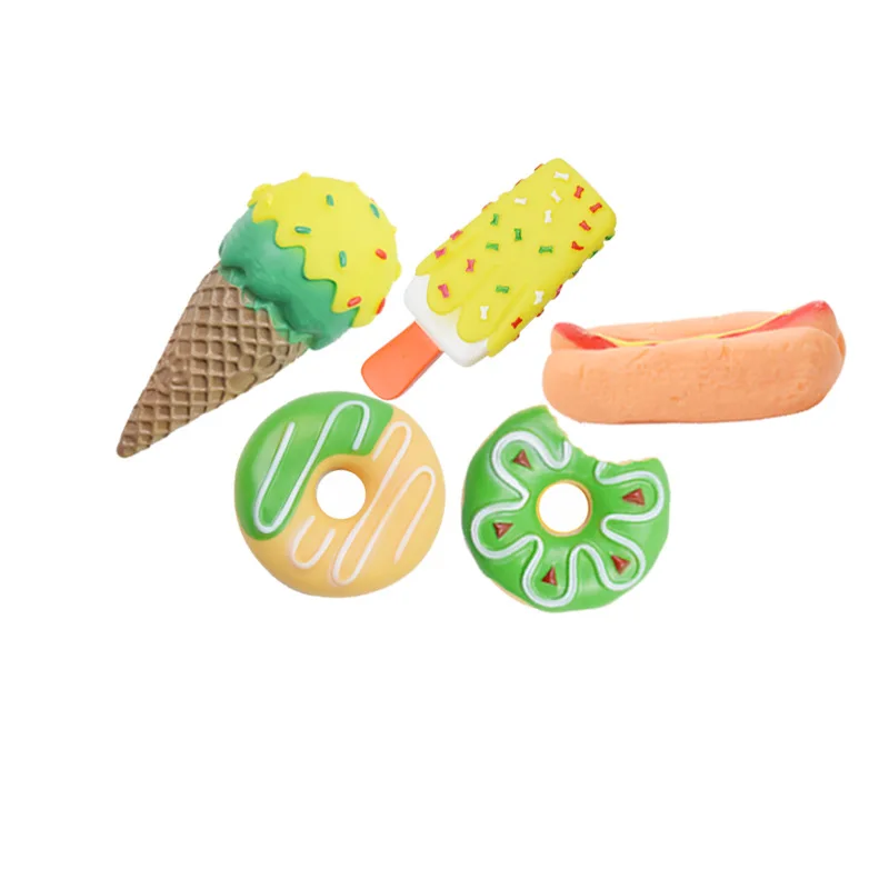 Toys For Dog Rubber Donuts Ice Cream Shape Interactive Toys Bite-Resistant For Small Dog Teeth Molar Clean Puppy Chew sqeeky Toy
Toys For Dog Rubber Donuts Ice Cream Shape Interactive Toys Bite-Resistant For Small Dog Teeth Molar Clean Puppy Chew sqeeky Toy