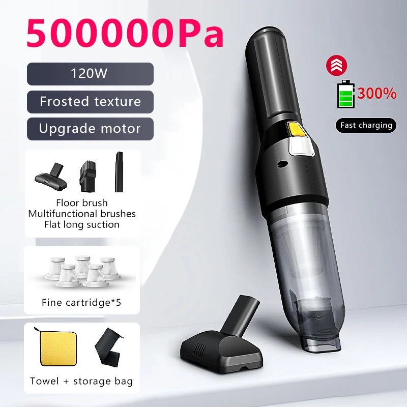 500000Pa Car Wireless Vacuum Cleaner Wet Dry Vacuum Cleaner Cordless Handheld Auto Vacuum Home&Car Dual Use Mini Vacuum Cleaner
500000Pa Car Wireless Vacuum Cleaner Wet Dry Vacuum Cleaner Cordless Handheld Auto Vacuum Home&Car Dual Use Mini Vacuum Cleaner