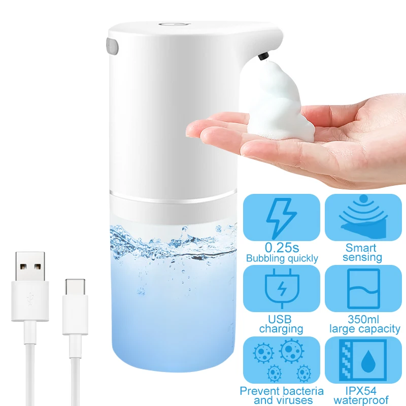 Automatic Soap Dispenser Touchless Smart Infrared Sensor Liquid Soap Dispensers USB Charging Smart Induction Hand Sanitizer
Automatic Soap Dispenser Touchless Smart Infrared Sensor Liquid Soap Dispensers USB Charging Smart Induction Hand Sanitizer