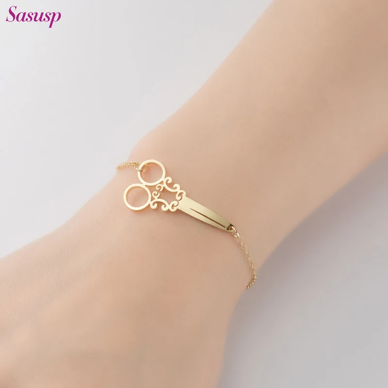 Sewing Scissors Charm Bracelet Sun And Moon Bracelet Stainless Steel Jewelry 2022 New Trend Wedding Party Gift
Sewing Scissors Charm Bracelet Sun And Moon Bracelet Stainless Steel Jewelry 2022 New Trend Wedding Party Gift