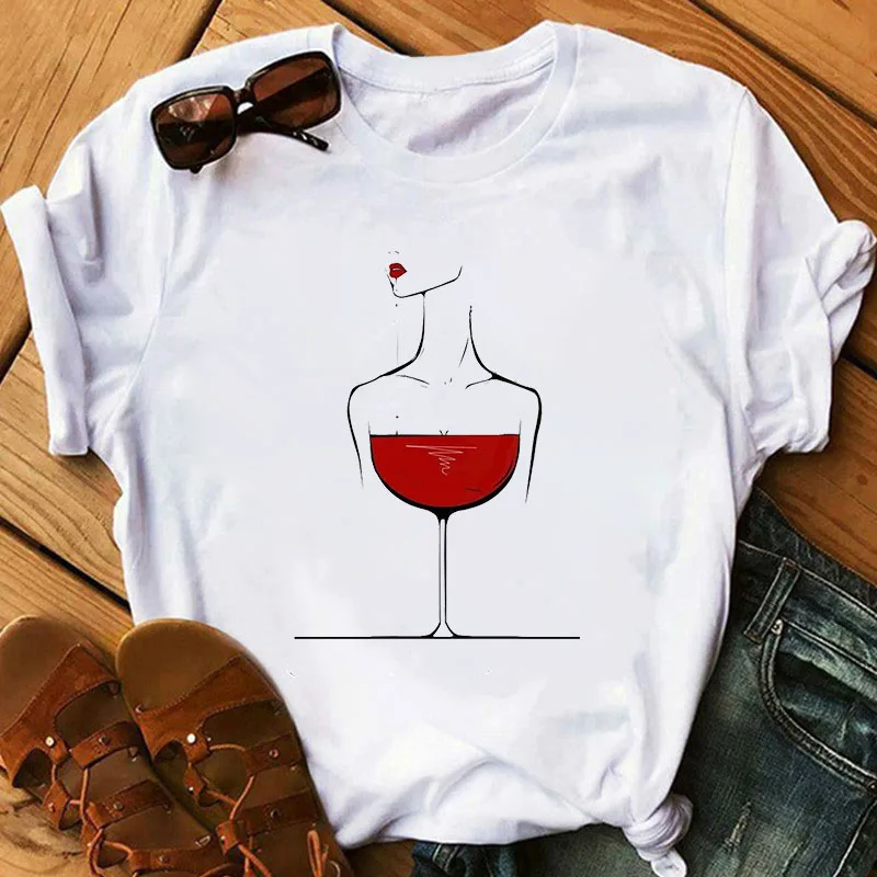 Women T Shirt Elegant Wine Glasses T Shirt Summer Vintage Tops Women Aesthetics Graphic Short Sleeve T Shirts Ladies Female Tees
Women T Shirt Elegant Wine Glasses T Shirt Summer Vintage Tops Women Aesthetics Graphic Short Sleeve T Shirts Ladies Female Tees