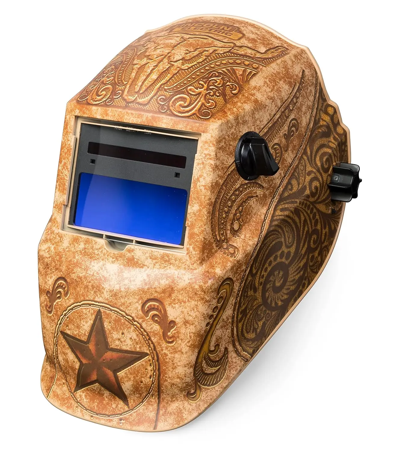 Welding Helmet, Brown, Ratchet, Plastic 
Welding Helmet, Brown, Ratchet, Plastic