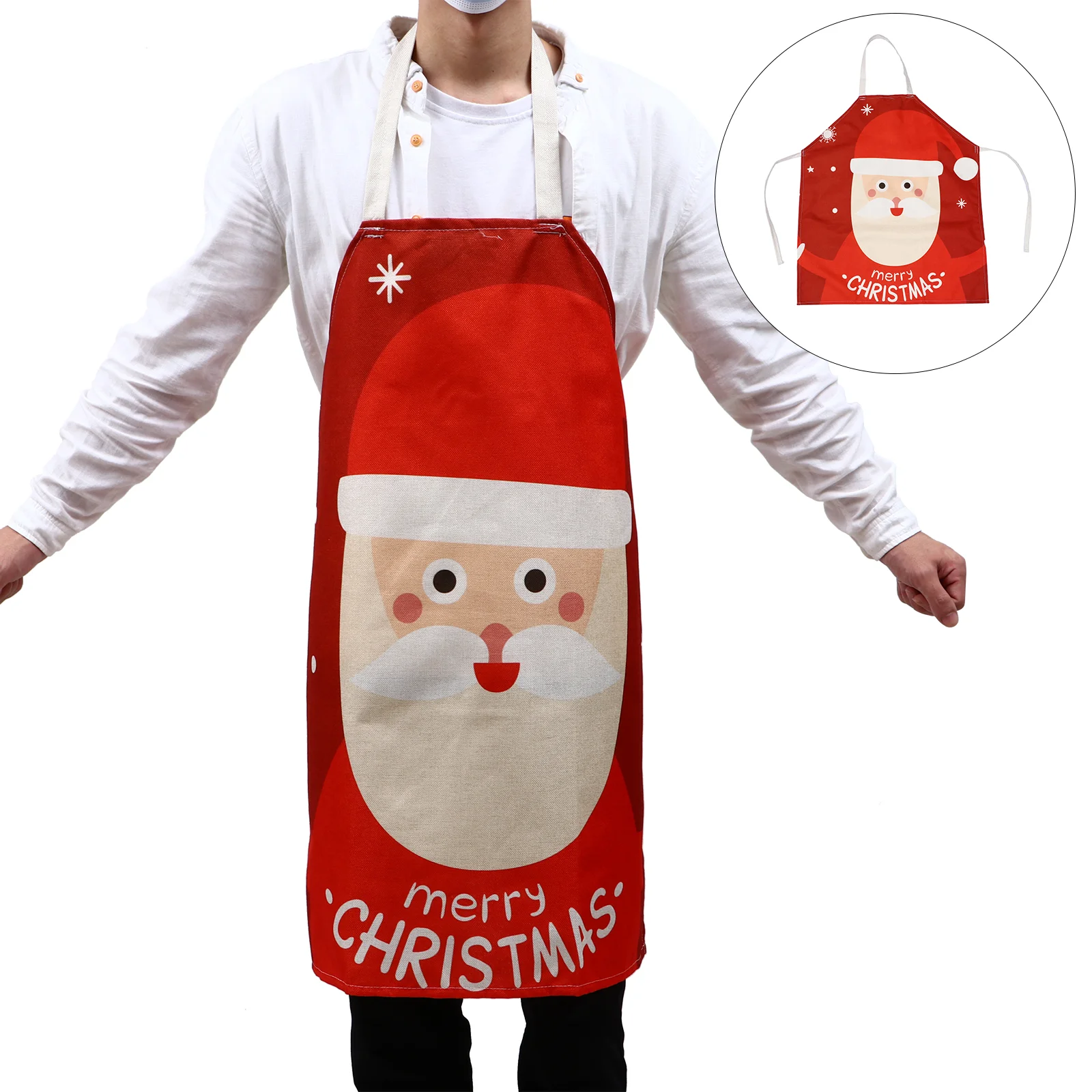 Christmas Kitchen Cooking Aprons Linen: Style 1 Xmas Pinafore for Restaurant Home Kitchen Favors
Christmas Kitchen Cooking Aprons Linen: Style 1 Xmas Pinafore for Restaurant Home Kitchen Favors