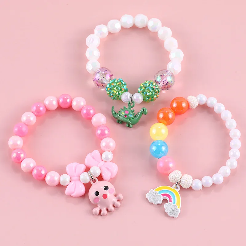 Makersland Beaded Braclets For Kid Cute Rainbow Octopus Dinosaur Pendant Charm Child Jewelry Bracelet For Girls Christmas Gift
Makersland Beaded Braclets For Kid Cute Rainbow Octopus Dinosaur Pendant Charm Child Jewelry Bracelet For Girls Christmas Gift