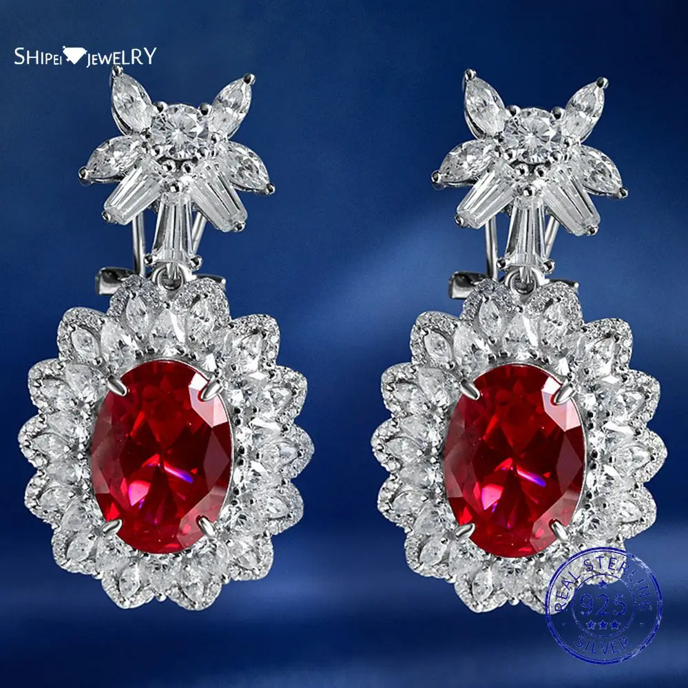 Shipei 100% 925 пробы серебряная овальная огранка, искусственный Муассанит, рубин, сапфир, висячие серьги, Изящные Ювелирные изделия, оптовая прод...
Shipei 100% 925 пробы серебряная овальная огранка, искусственный Муассанит, рубин, сапфир, висячие серьги, Изящные Ювелирные изделия, оптовая прод...