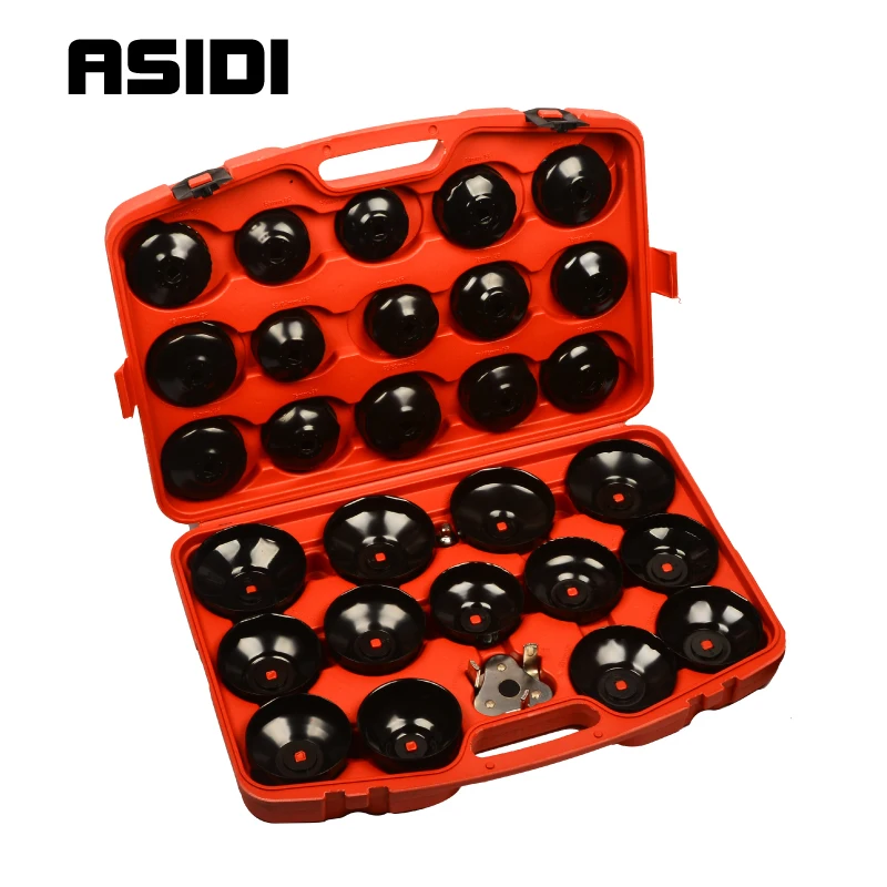 ASIDI 30pc Oil Filter Removal Wrench Caps Fluted Cups Socket Remover For Ford BMW AUDI Repair Tool
ASIDI 30pc Oil Filter Removal Wrench Caps Fluted Cups Socket Remover For Ford BMW AUDI Repair Tool