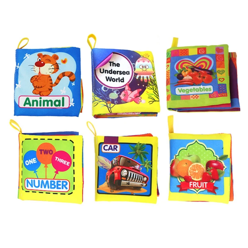 6Pcs Cognition Newborn Infant Soft Fabric Cloth Books Rustle Sound Baby Early Learning Education Toys For Kids
6Pcs Cognition Newborn Infant Soft Fabric Cloth Books Rustle Sound Baby Early Learning Education Toys For Kids