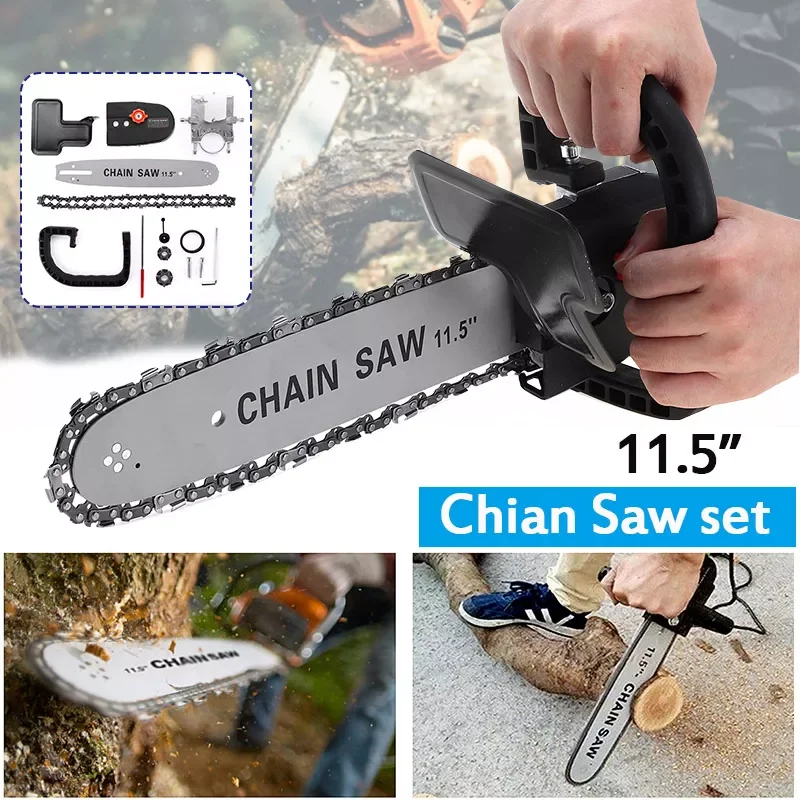 

12inch Electric Chainsaw Angle Grinder Modified Electric Chain Saw Shelf Quick Chainsaw Electric Wood Saw Power Tool Accessories