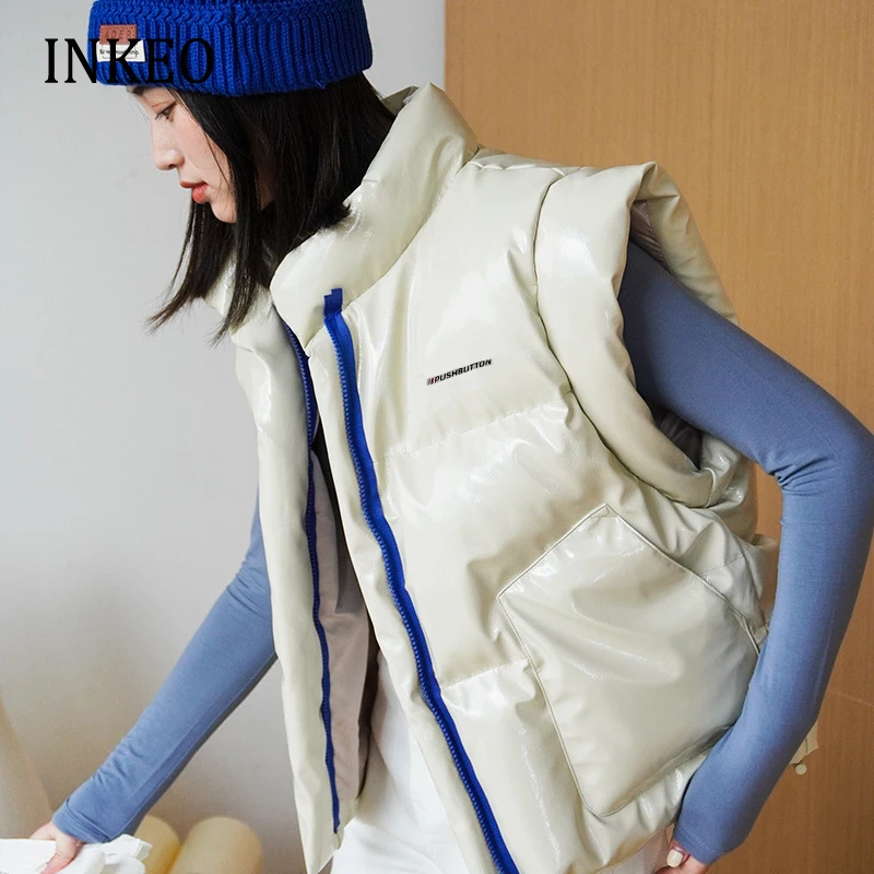 High street Women Sleeveless vest jacket 2022 Autumn Winter Fashion Turtleneck PU coat Leather Waistcoat Warm Female INKEO 2O193
High street Women Sleeveless vest jacket 2022 Autumn Winter Fashion Turtleneck PU coat Leather Waistcoat Warm Female INKEO 2O193