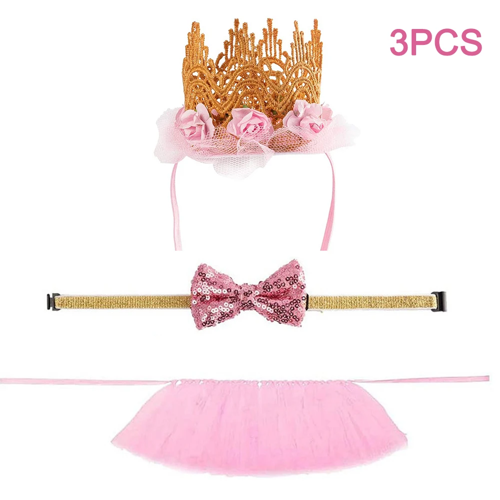 Crown Hat With Bow Tie Party Supplies Tutu Skirt Headdress Fashion Cute Collar Cat Puppy Gift Costume Dog Birthday Set
Crown Hat With Bow Tie Party Supplies Tutu Skirt Headdress Fashion Cute Collar Cat Puppy Gift Costume Dog Birthday Set