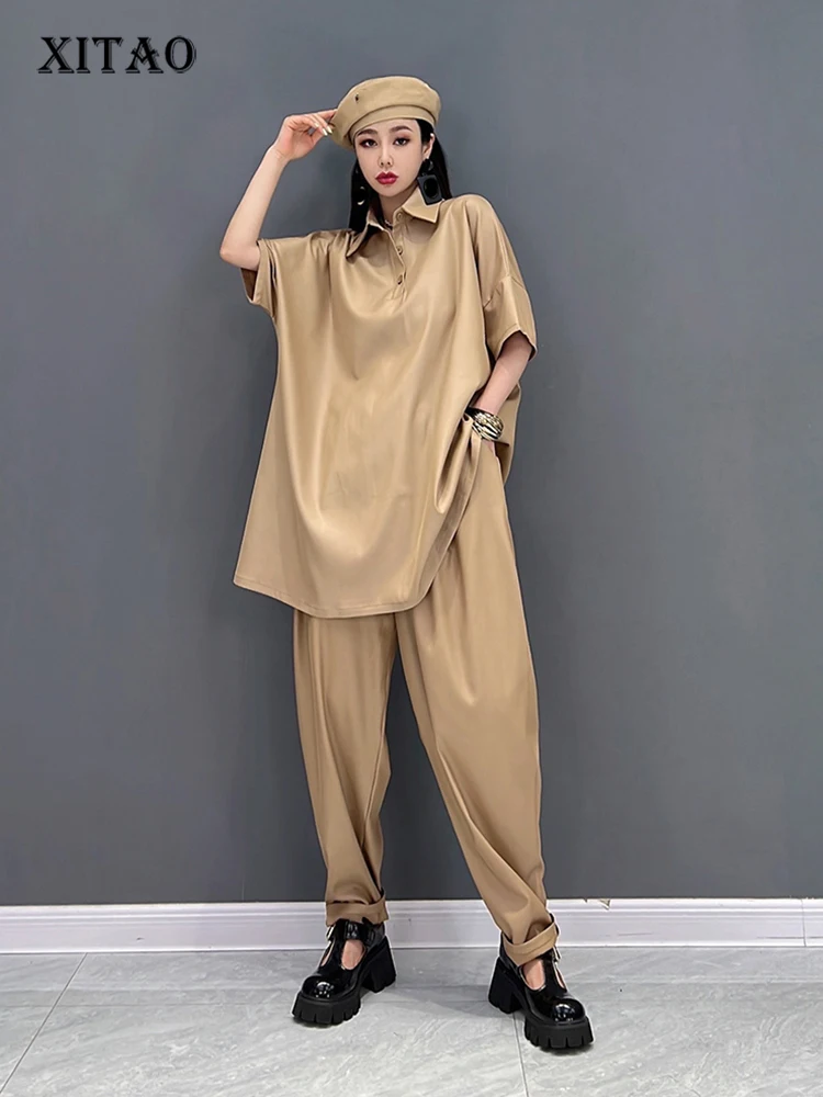 XITAO Fashion Casual Pant Sets Solid Color Loose Simplicity Temperament Long Top T-shirt Long Pants Two Pieces Sets WMD6668
XITAO Fashion Casual Pant Sets Solid Color Loose Simplicity Temperament Long Top T-shirt Long Pants Two Pieces Sets WMD6668
