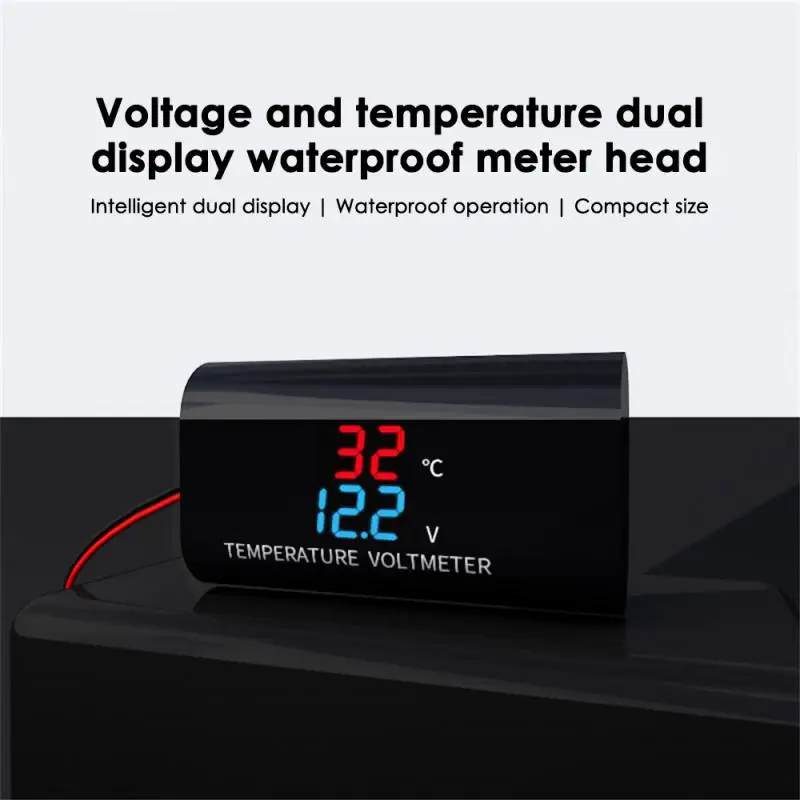 2023 DC 8-18V 0.28inch LED Display Digital Thermometer Voltmeter Waterproof Temperature Voltmeter Car Motorcycle Test Panel
2023 DC 8-18V 0.28inch LED Display Digital Thermometer Voltmeter Waterproof Temperature Voltmeter Car Motorcycle Test Panel