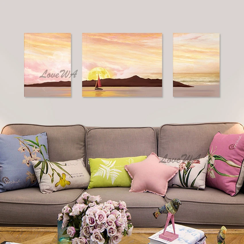 No Framed Beautiful Seaside Sunset Natural Landscape Oil Painting 3 Piece Canvas Art Home Decor Accessories Custom Artwork
No Framed Beautiful Seaside Sunset Natural Landscape Oil Painting 3 Piece Canvas Art Home Decor Accessories Custom Artwork