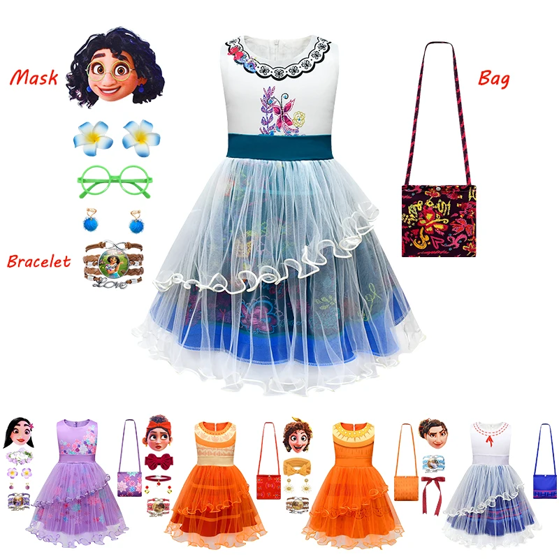 2022 Playful Girls Tulle Encanto Dress Facny Kids Birthday Party Elegant Sleeveless Lotus Leaf Cosplay Charm Christmas Costume
2022 Playful Girls Tulle Encanto Dress Facny Kids Birthday Party Elegant Sleeveless Lotus Leaf Cosplay Charm Christmas Costume