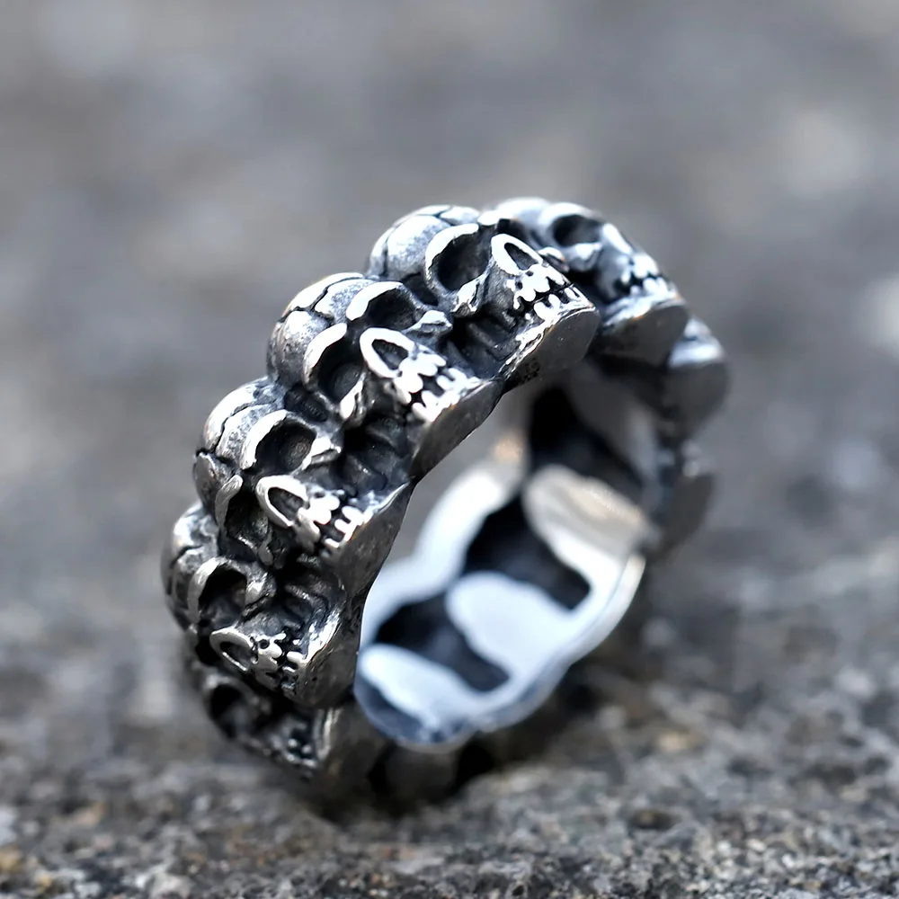 2023 NEW Men's 316L stainless steel rings Unique Skull ring Vintage Aegishjalmur PUNK Jewelry Gifts free shipping
2023 NEW Men's 316L stainless steel rings Unique Skull ring Vintage Aegishjalmur PUNK Jewelry Gifts free shipping