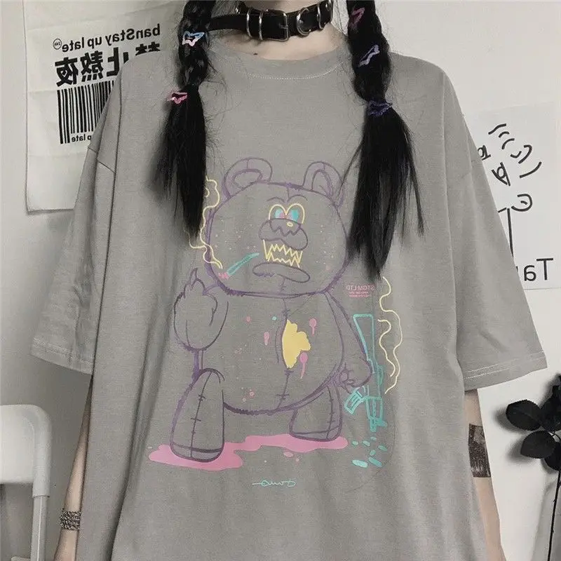 MINGLIUSILI Cute Bear Print T-shirt 2022 Summer New Free Shipping Korean Fashion Casual and Versatile Tops Oversize T-shirt
MINGLIUSILI Cute Bear Print T-shirt 2022 Summer New Free Shipping Korean Fashion Casual and Versatile Tops Oversize T-shirt