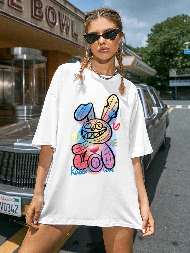 This Is My Favorite Rabbit Kawaii t Shirt Women High Quality Cotton Short Sleeve Summer Brand Tops Breathable Oversized t-Shirts
This Is My Favorite Rabbit Kawaii t Shirt Women High Quality Cotton Short Sleeve Summer Brand Tops Breathable Oversized t-Shirts