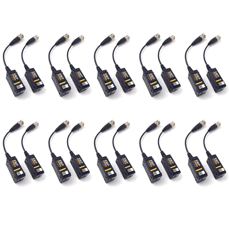 1Set HD BNC Video Balun 8MP 1080P 720P Transceivers UTP Cat5 HD CVI TVI AHD Replacement Accessories For CAMERA
1Set HD BNC Video Balun 8MP 1080P 720P Transceivers UTP Cat5 HD CVI TVI AHD Replacement Accessories For CAMERA
