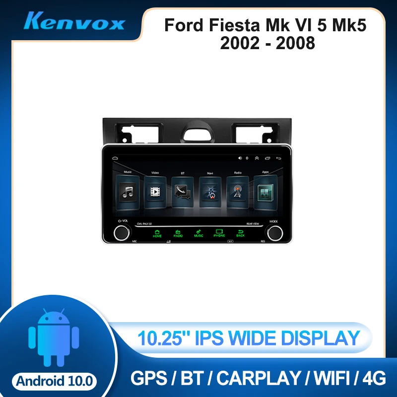 Автомобильный радиоприемник на Android, 10,25 дюйма, для Ford Fiesta Mk VI 5 Mk5 2002-2008, мультимедийный плеер для Carplay, GPS-навигация, стерео головное устройство 2 Din
Автомобильный радиоприемник на Android, 10,25 дюйма, для Ford Fiesta Mk VI 5 Mk5 2002-2008, мультимедийный плеер для Carplay, GPS-навигация, стерео головное устройство 2 Din