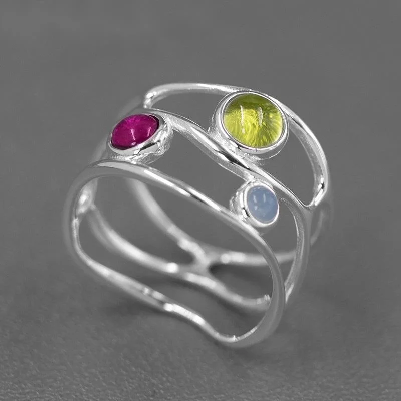 Original - natural stone women's wedding ring, 925 Sterling Silver luxury ring, geometric finger jewelry
Original - natural stone women's wedding ring, 925 Sterling Silver luxury ring, geometric finger jewelry
