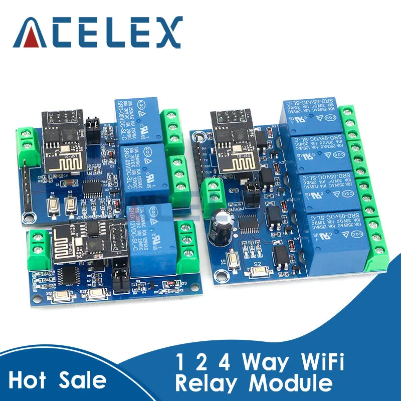 ESP8266 ESP-01 5V 12V 1 2 4 Way WiFi Relay Module Things Smart Home Remote Control Switch ESP01 WIFI Wireless Module Phone APP
ESP8266 ESP-01 5V 12V 1 2 4 Way WiFi Relay Module Things Smart Home Remote Control Switch ESP01 WIFI Wireless Module Phone APP