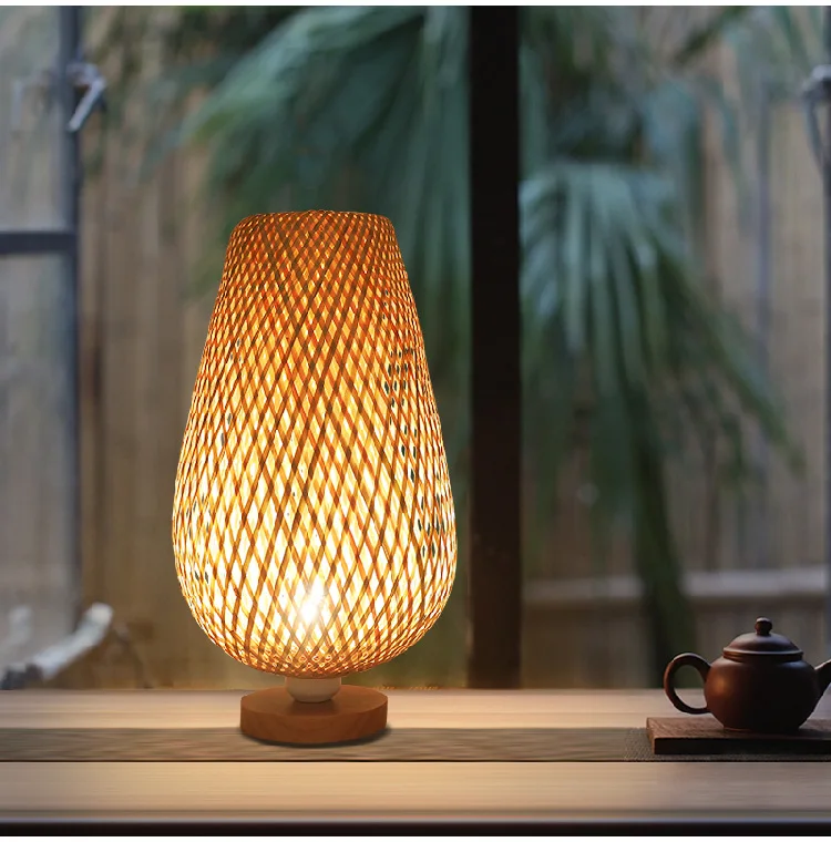 Bamboo Woven Desk Lamp with Nordic Style Simple Bedroom Living Room Club Chinese Style Southeast Asian Tea Room Zen Style
Bamboo Woven Desk Lamp with Nordic Style Simple Bedroom Living Room Club Chinese Style Southeast Asian Tea Room Zen Style