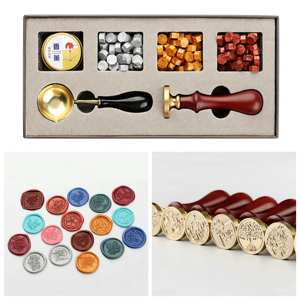 DIY Wax Seal Stamp Set Detachable Stamp Spoon Set Sealing Beads Envelope Wedding Packaging Gifts Postcard Sealing Stamp
DIY Wax Seal Stamp Set Detachable Stamp Spoon Set Sealing Beads Envelope Wedding Packaging Gifts Postcard Sealing Stamp
