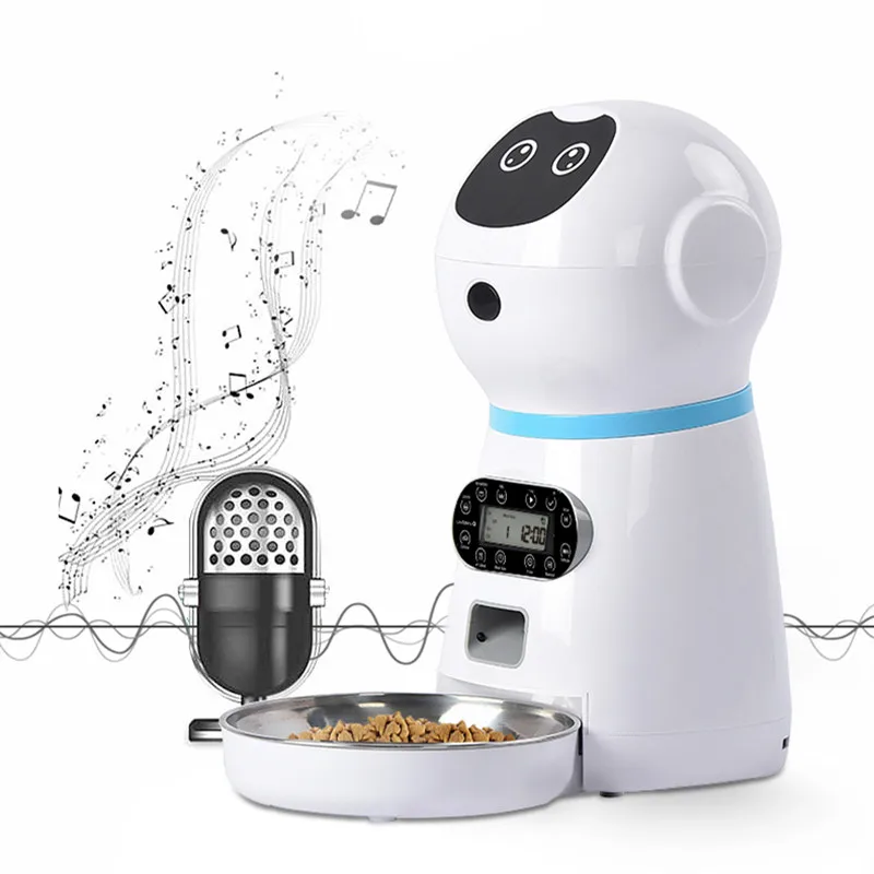 Automatic Dog Feeder 3.5L Smart Pet Feeder LCD Screen Timer Dog Cat Food Dispenser Dog Food Storage With Stainless Steel Bowl
Automatic Dog Feeder 3.5L Smart Pet Feeder LCD Screen Timer Dog Cat Food Dispenser Dog Food Storage With Stainless Steel Bowl