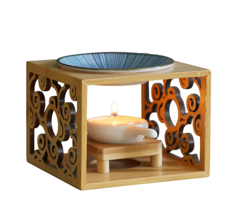 Natural Bamboo Solid Wood Ceramic Candle Stand Holder Candlestick Aromatherapy Incense Burner For Bedroom Beside Hot Sale LFB483
Natural Bamboo Solid Wood Ceramic Candle Stand Holder Candlestick Aromatherapy Incense Burner For Bedroom Beside Hot Sale LFB483