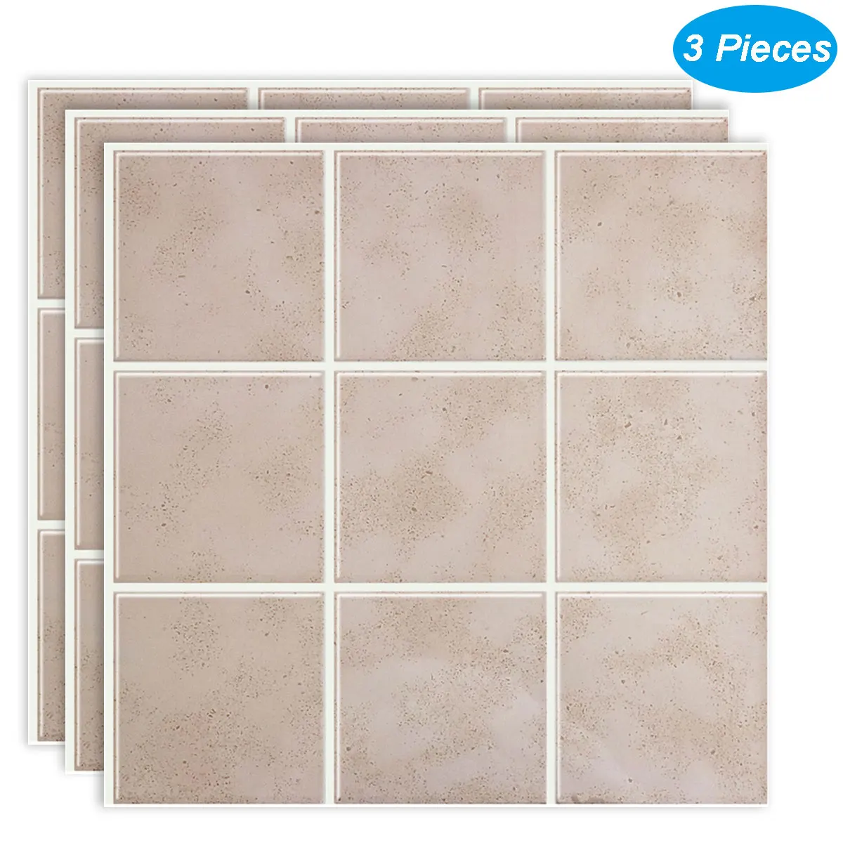 Wostick Pink Square Peel and Stick Backspalsh 3D Waterproof Wall Stickers Self-adhesive Wallpaper - 3 Sheet
Wostick Pink Square Peel and Stick Backspalsh 3D Waterproof Wall Stickers Self-adhesive Wallpaper - 3 Sheet
