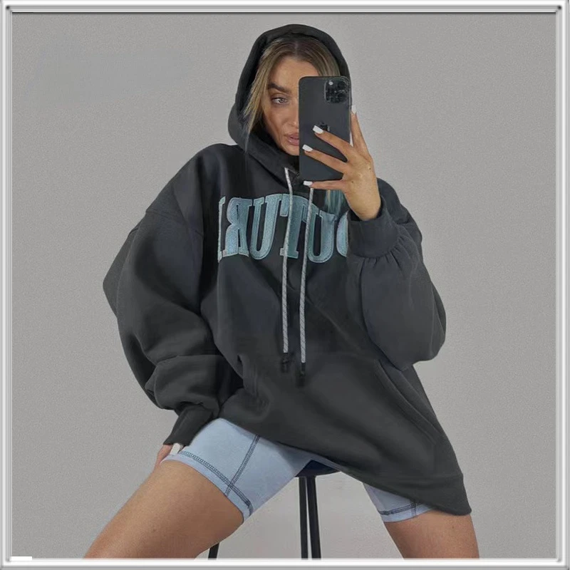 Women's Hoodie Sweatshirt Fleece 100% Cotton Tracksuit Sports Sweatshirt Spring Autumn 2022 Casual Loose Sweatshirt 
Women's Hoodie Sweatshirt Fleece 100% Cotton Tracksuit Sports Sweatshirt Spring Autumn 2022 Casual Loose Sweatshirt