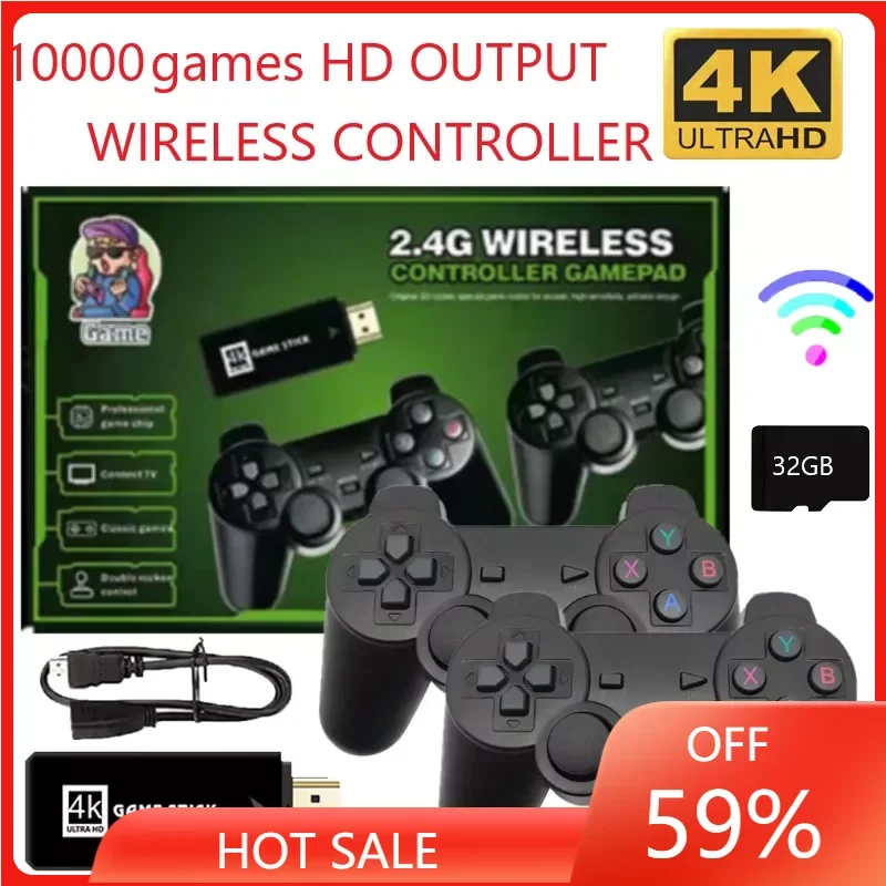 Game Console 32G Stick Lite 4K Built-in 10000 Games Retro Games Console Wireless Controller For GBA Xmas Gift Dropshipping
Game Console 32G Stick Lite 4K Built-in 10000 Games Retro Games Console Wireless Controller For GBA Xmas Gift Dropshipping