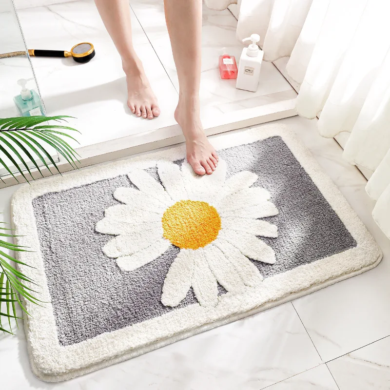 Carpet for The Bath Dries Quickly Ins Wind Simple Flower Bathroom Door Absorbent Flocking Mat Home Bedroom
Carpet for The Bath Dries Quickly Ins Wind Simple Flower Bathroom Door Absorbent Flocking Mat Home Bedroom