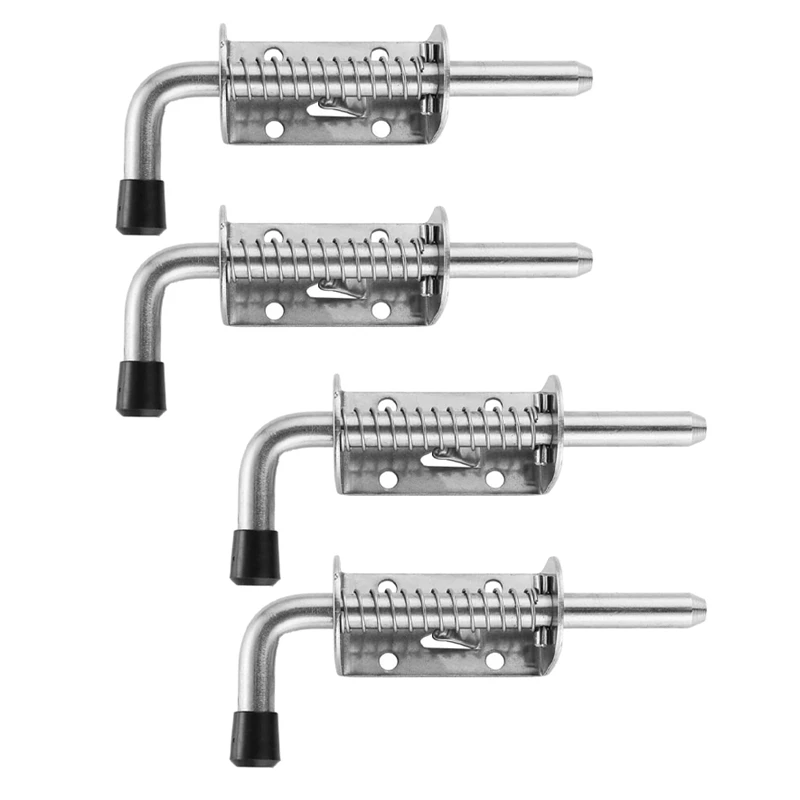 4Pcs 5 Inch Stainless Steel Spring Loaded Latch Pin Barrel Bolt 2Mm Thickened Door Lock Brushed
4Pcs 5 Inch Stainless Steel Spring Loaded Latch Pin Barrel Bolt 2Mm Thickened Door Lock Brushed