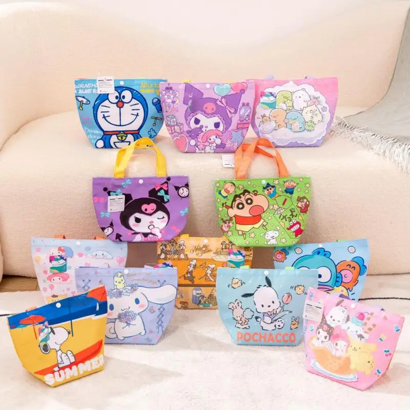 Cute Sanrio Portable Lunch Box Bag Hello Kittys Kawaii Anime Student Bento Bag Handbag Waterproof Storage Bag Toys for Girl Gift
Cute Sanrio Portable Lunch Box Bag Hello Kittys Kawaii Anime Student Bento Bag Handbag Waterproof Storage Bag Toys for Girl Gift