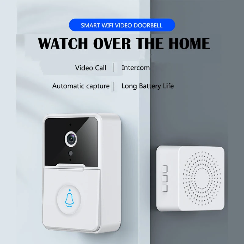 Wireless Video Doorbell Camera HD Visual WIFI Version Connected Mobile Phone Intercom For Remote Monitoring Smart Home Door Bell
Wireless Video Doorbell Camera HD Visual WIFI Version Connected Mobile Phone Intercom For Remote Monitoring Smart Home Door Bell