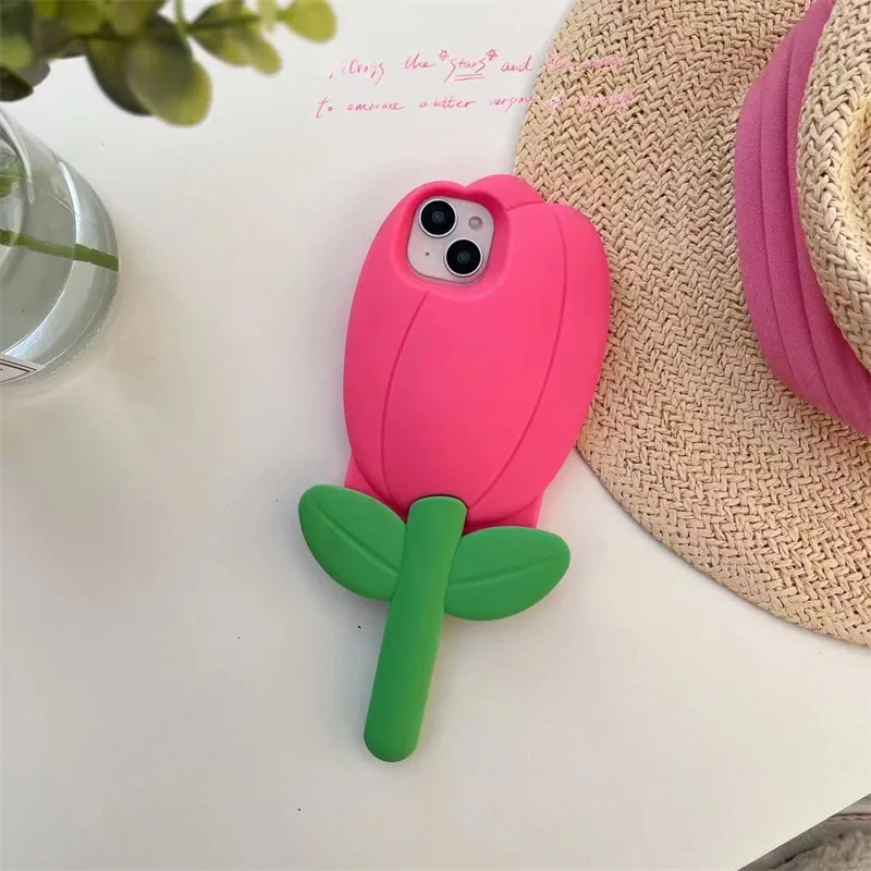 Creative Silicone 3D Pink Tulip Flowers Phone Case Cover for IPhone 11 12 13 14 Pro Max Shockproof Cases for IPhone 14 Pro Max
Creative Silicone 3D Pink Tulip Flowers Phone Case Cover for IPhone 11 12 13 14 Pro Max Shockproof Cases for IPhone 14 Pro Max