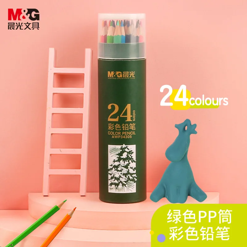 

Chenguang Awp34309 Oil Color Pencil Student Art Painting Coloring Pen Hex Pole Stationery Factory Price Wholesale