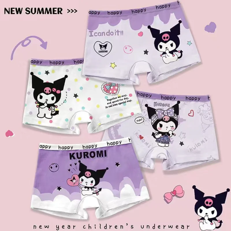 Kuromi Lynabel Cartoon Boys Girls Briefs Quadrangle Cotton Boxer Shorts 3-12 Years Children Antibacterial Panties Girls
Kuromi Lynabel Cartoon Boys Girls Briefs Quadrangle Cotton Boxer Shorts 3-12 Years Children Antibacterial Panties Girls