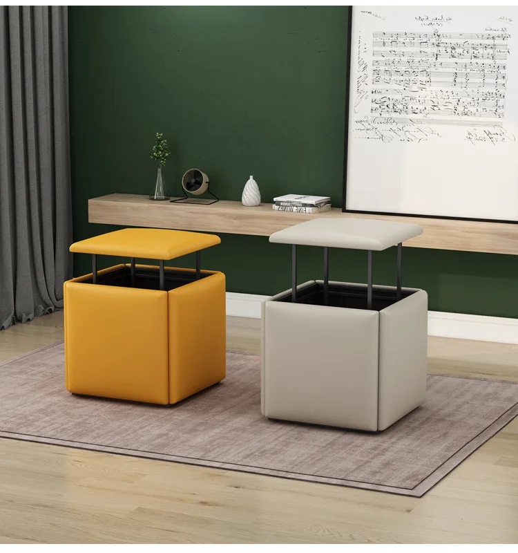 

Nordic Multifunctional Rubik's Cube Sofa Bench Simple Combination Stool In The Living Room Dresser Changing Dressing Table Stool