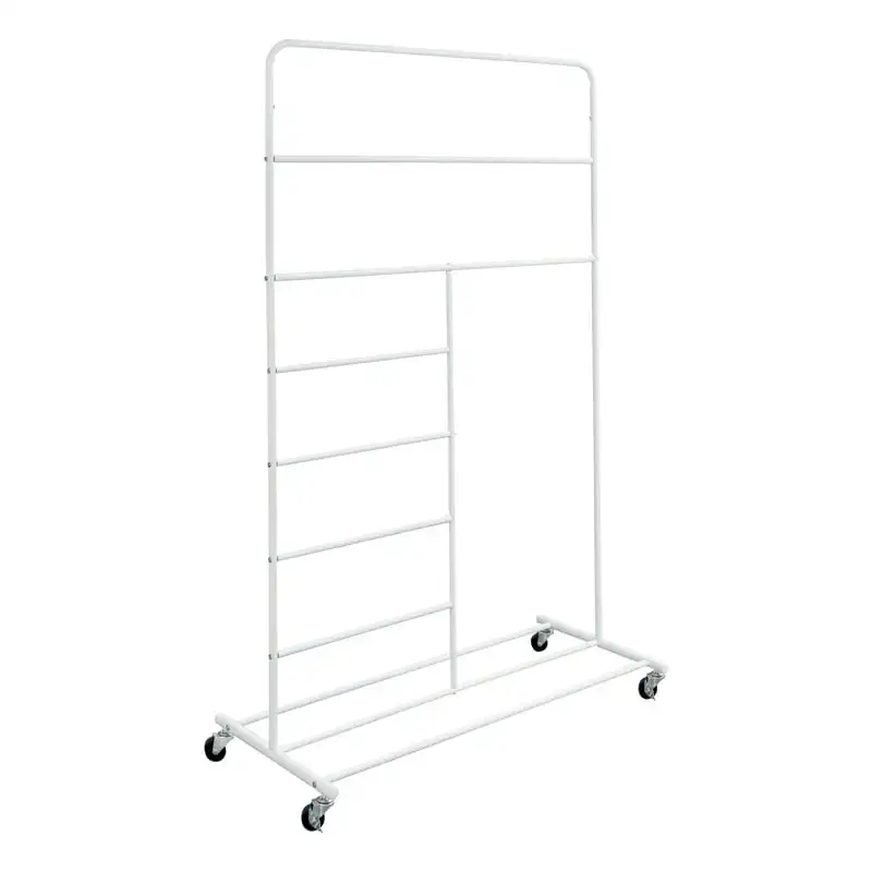Honey Can Do Rolling Drying Rack with T-Bar Household Floor Drying Rack Stall Display Stand
Honey Can Do Rolling Drying Rack with T-Bar Household Floor Drying Rack Stall Display Stand