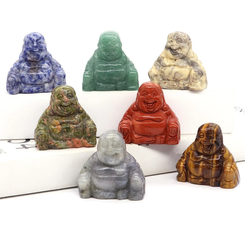 1.5" Buddha Statue Natural Healing Crystals Reiki Chakra Spiritual Hand Carved Stone Maitreya Figurine Crafts Home Lucky Decor
1.5" Buddha Statue Natural Healing Crystals Reiki Chakra Spiritual Hand Carved Stone Maitreya Figurine Crafts Home Lucky Decor