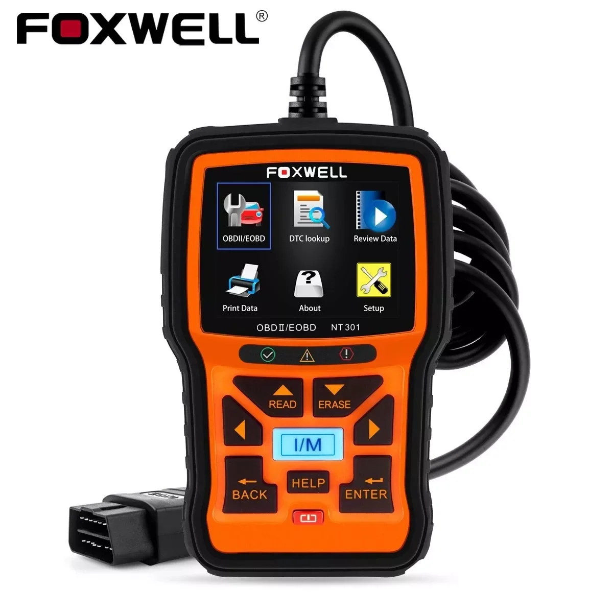 FOXWELL NT301 OBD2 Scanner Professional EOBD OBDII Code Reader Engine Check ODB2 OBD 2 Automotive Scanner Car Diagnostic Tool
FOXWELL NT301 OBD2 Scanner Professional EOBD OBDII Code Reader Engine Check ODB2 OBD 2 Automotive Scanner Car Diagnostic Tool