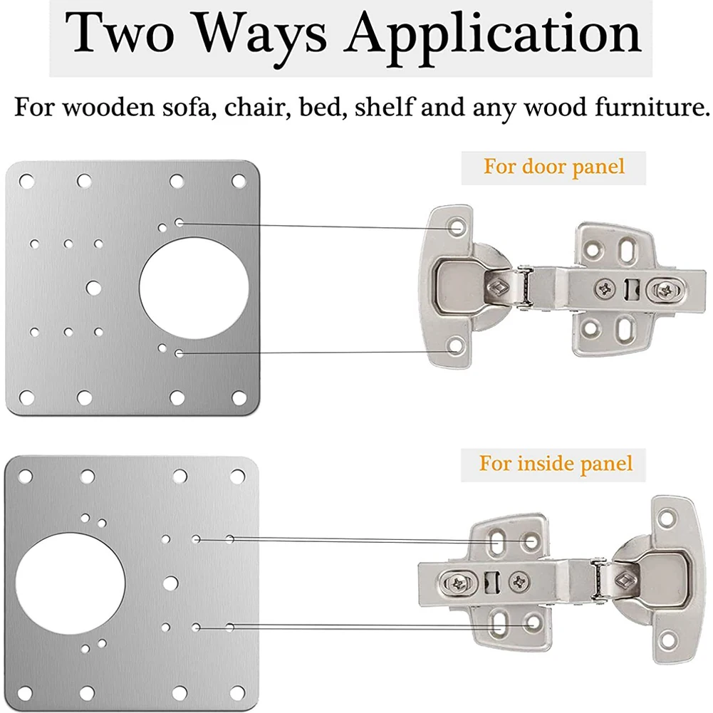 Stainless Steel Hinge Repair Plate For Cabinet Furniture Hinges Repair Gasket For Kitchen Cupboard Door Fixed Mounting Hardware
Stainless Steel Hinge Repair Plate For Cabinet Furniture Hinges Repair Gasket For Kitchen Cupboard Door Fixed Mounting Hardware