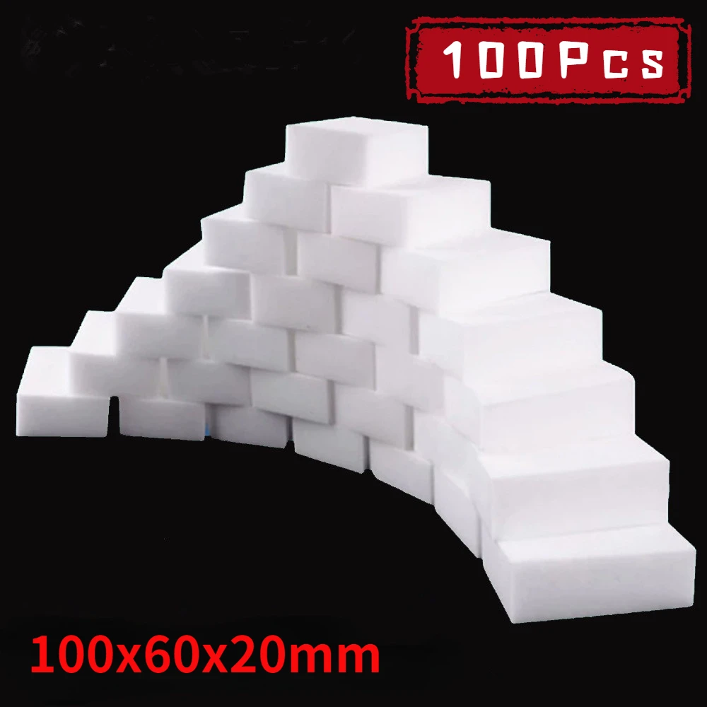100 Pcs/lot Melamine Sponge Magic Sponge Eraser For Kitchen Office Bathroom Melamine Cleaner Cleaning Sponge 100X60X20MM
100 Pcs/lot Melamine Sponge Magic Sponge Eraser For Kitchen Office Bathroom Melamine Cleaner Cleaning Sponge 100X60X20MM