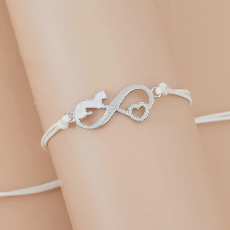 Cute Animal Fox Cat Pendant Woven Paper Card Bracelet Adjustable Lucky Black String Enamel Bracelets Femme Jewelry Best Gifts
Cute Animal Fox Cat Pendant Woven Paper Card Bracelet Adjustable Lucky Black String Enamel Bracelets Femme Jewelry Best Gifts