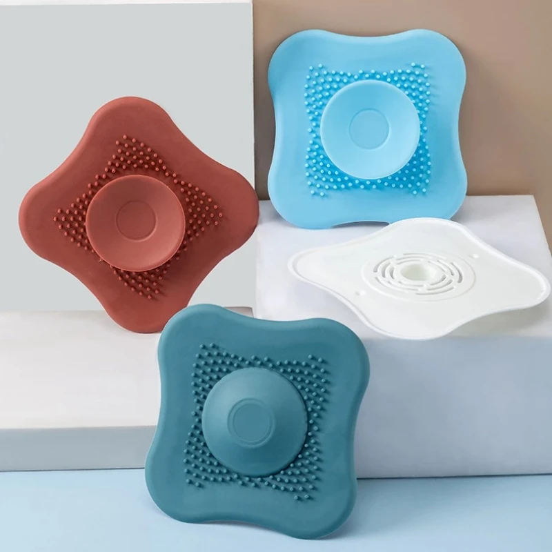 2 Pcs Bathroom Shower Drain Hair Catcher Kitchen Stopper Plug Sink Strainer Filter Anti-Clogging Washbasin Bathiroom Accessory 
2 Pcs Bathroom Shower Drain Hair Catcher Kitchen Stopper Plug Sink Strainer Filter Anti-Clogging Washbasin Bathiroom Accessory