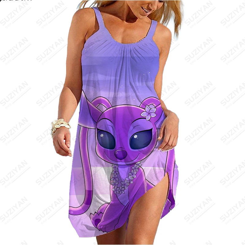 Women's Summer Short Skirt Strap Dress Sleeveless 3D Printed Disney Loose A-line Round Neck Pullover 2023 New Large 5XL Stitch
Women's Summer Short Skirt Strap Dress Sleeveless 3D Printed Disney Loose A-line Round Neck Pullover 2023 New Large 5XL Stitch