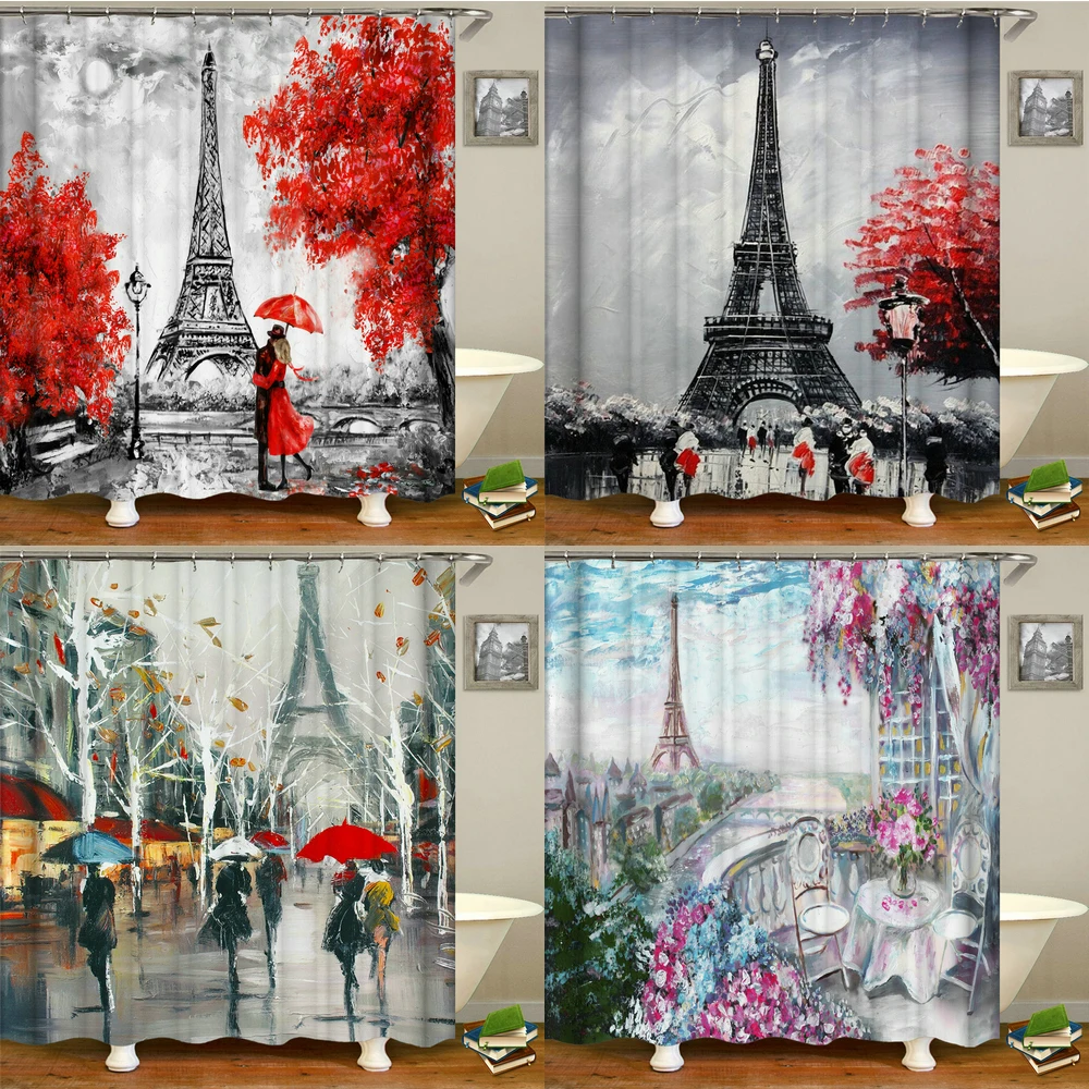 Paris Tower Paris Landscape Shower Curtain Bathroom Waterproof Shower Curtain Polyester Bathtub Shower Curtain With Hook
Paris Tower Paris Landscape Shower Curtain Bathroom Waterproof Shower Curtain Polyester Bathtub Shower Curtain With Hook