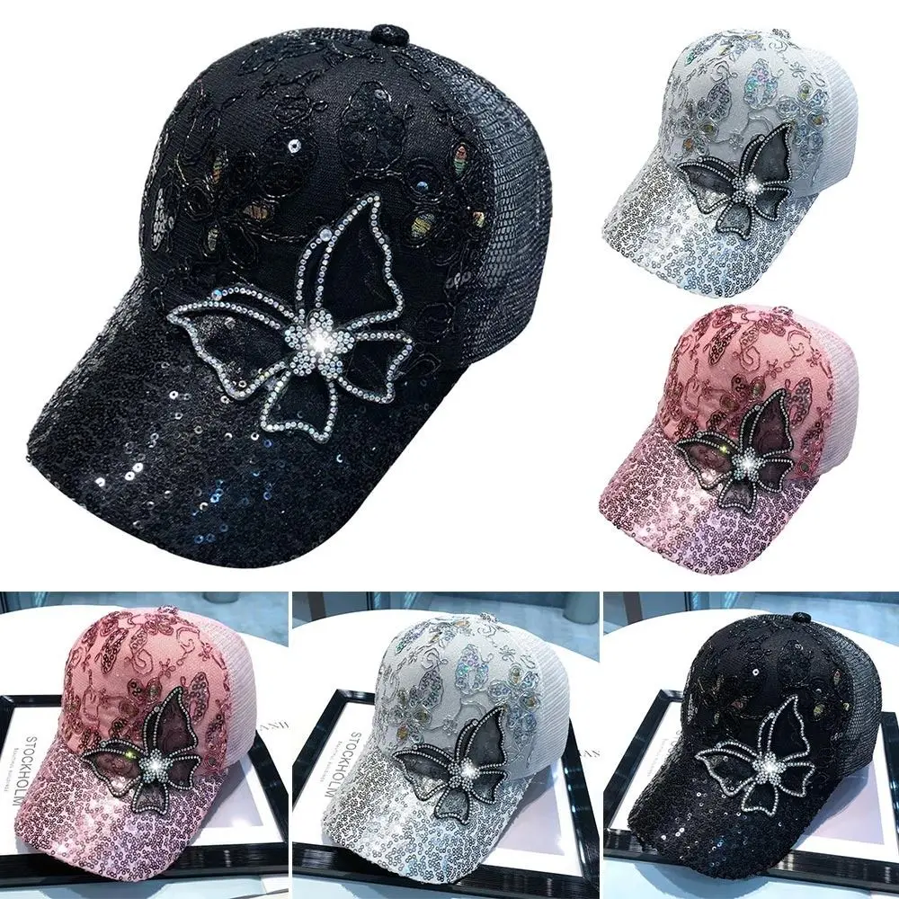 Hip Hop Rhinestones Butterfly Baseball Cap Adjustable Adjustable Outdoor Sports Sunscreen Hats Snapback Peaked Cap Men Women
Hip Hop Rhinestones Butterfly Baseball Cap Adjustable Adjustable Outdoor Sports Sunscreen Hats Snapback Peaked Cap Men Women